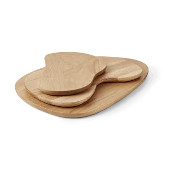 Deska do krojenia Cairn, 3 elementy - Oak - Ferm Living