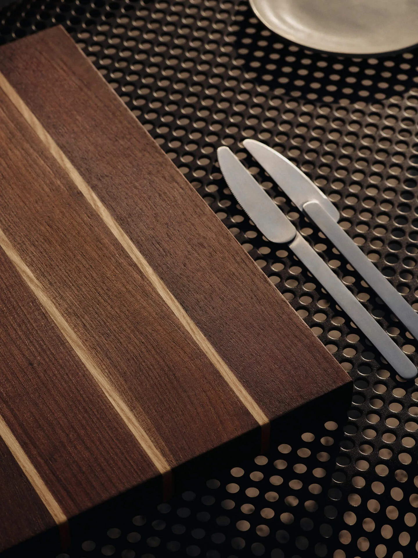Deska do krojenia Stribe fine 25x36 cm, Walnut-ash Ferm Living