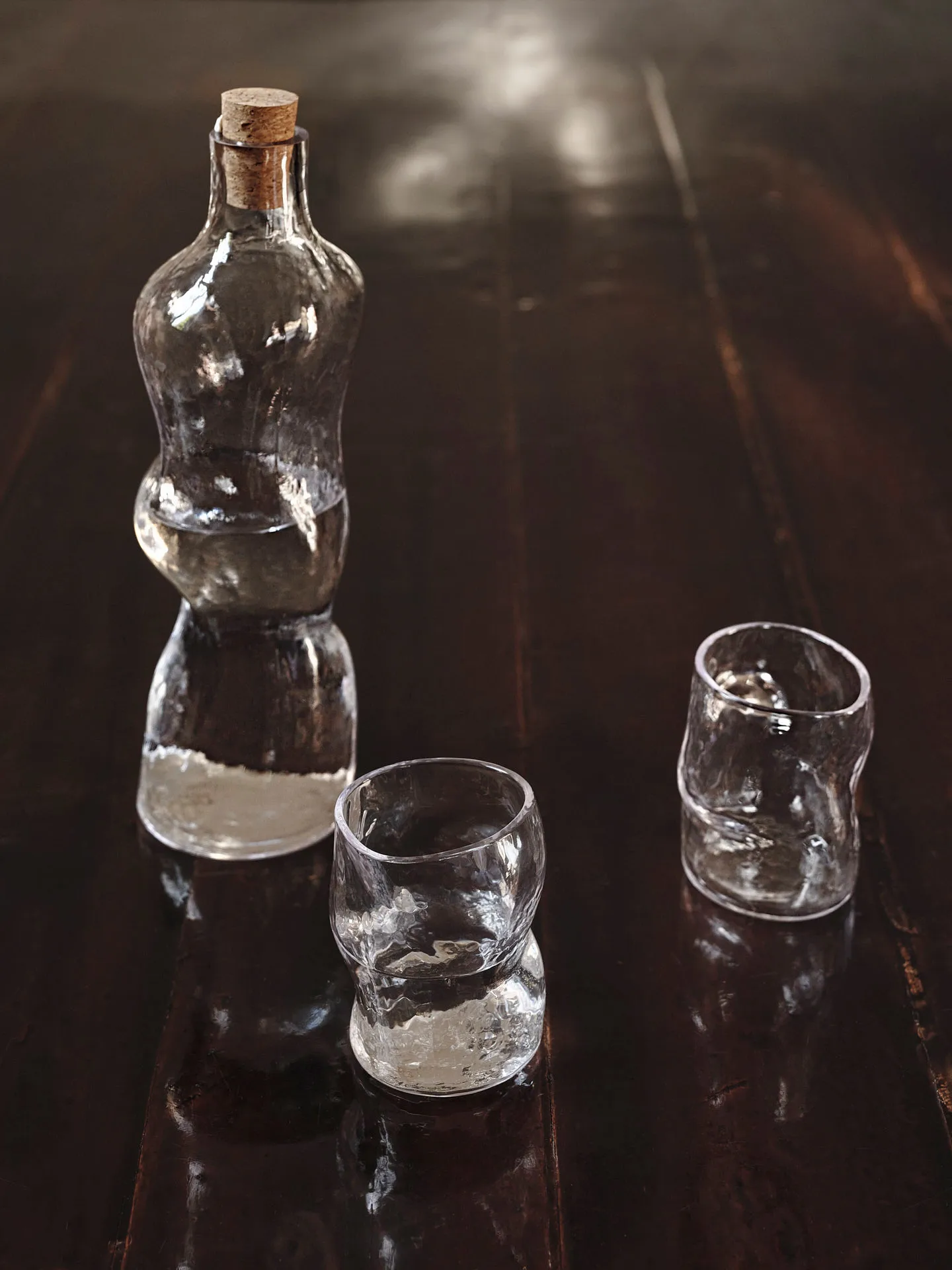 Dimple szklanki 270 ml, 2‑pak, Clear Ferm Living