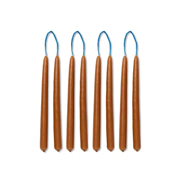 Dipped candles ręcznie robione świeczki 15 cm 8-pak - Amber - Ferm Living
