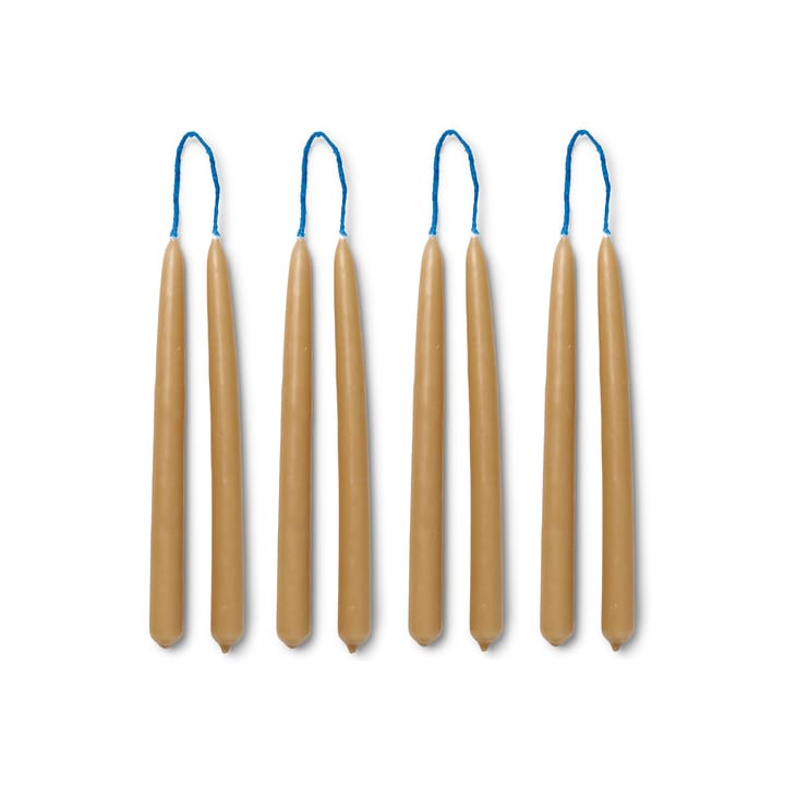 Dipped candles ręcznie robione świeczki 15 cm 8-pak, Straw Ferm Living