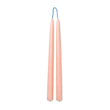 Dipped candles ręcznie robione świeczki 30 cm 2-pak - Blush - Ferm Living