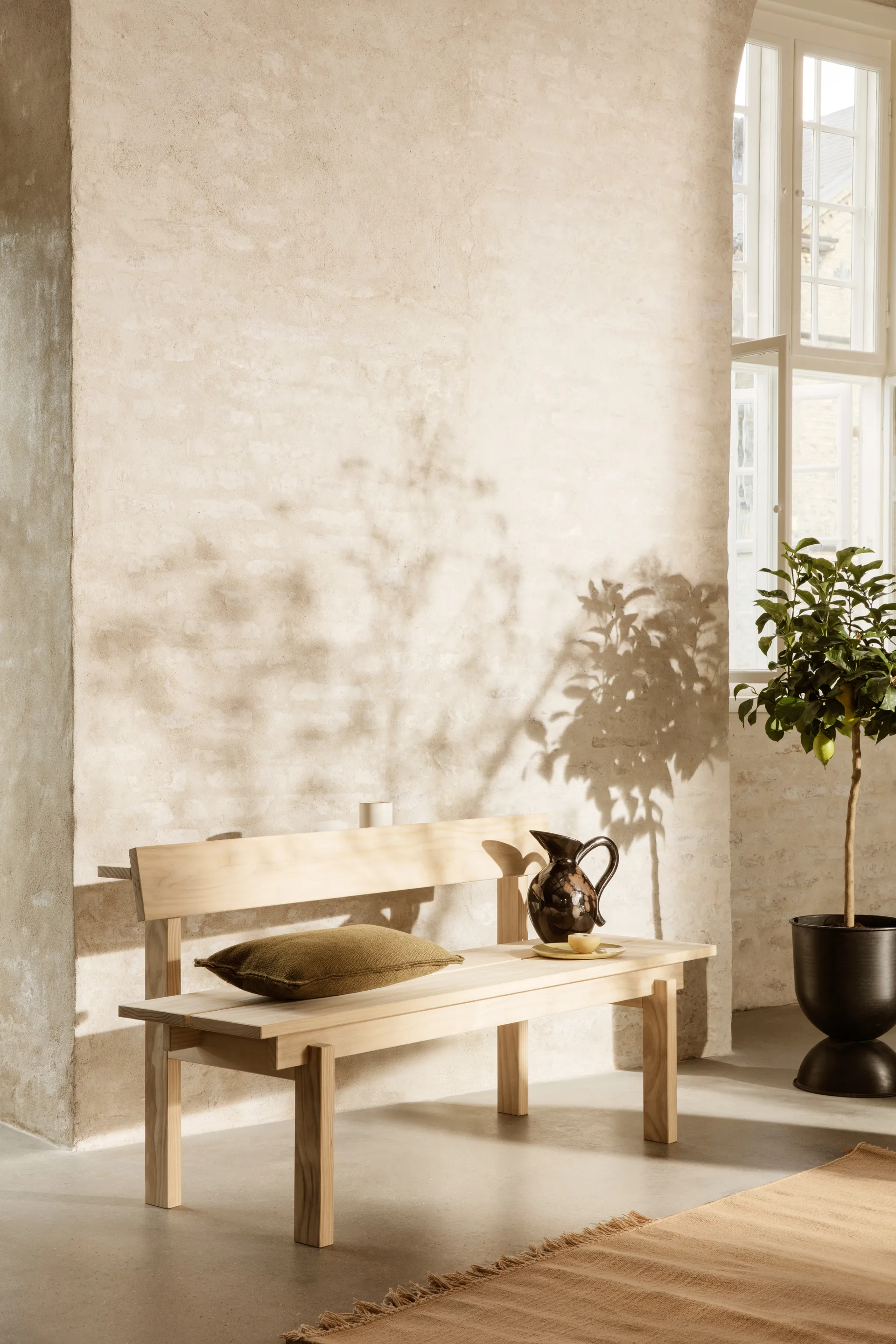 Doniaczka Hourglass, mała Ø30 cm, Czarno-szara Ferm Living