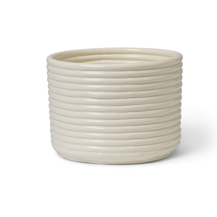 Donica Corduroy Ø20x15 cm - Off white - Ferm Living