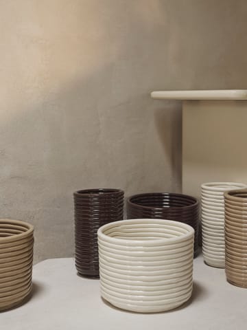 Donica Corduroy Ø20x15 cm - Off white - Ferm Living