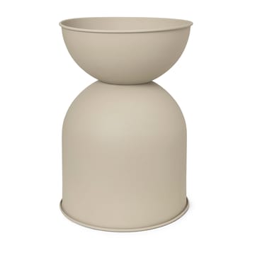 Doniczka Hourglass, średnia Ø41 cm - Cashmere (beżowa) - Ferm Living