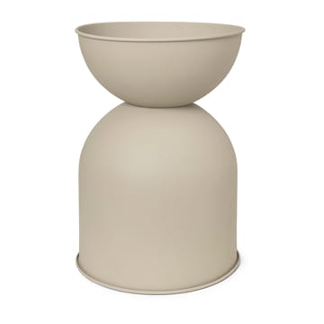 Doniczka Hourglass, średnia Ø41 cm - Cashmere (beżowa) - ferm LIVING