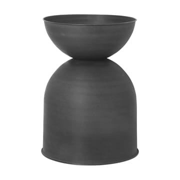 Doniczka Hourglass, średnia Ø41 cm - Czarno-szara - ferm LIVING