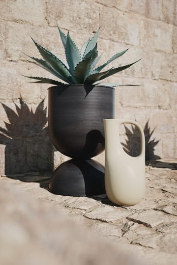 Doniczka Hourglass, średnia Ø41 cm - Czarno-szara - Ferm Living