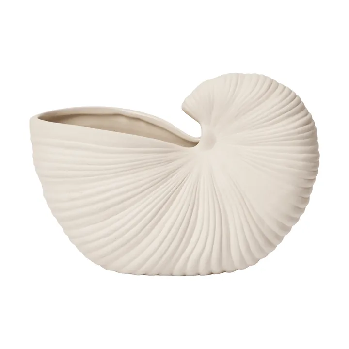 Doniczka Shell - Off-white, 23x11,5x16 cm - Ferm Living