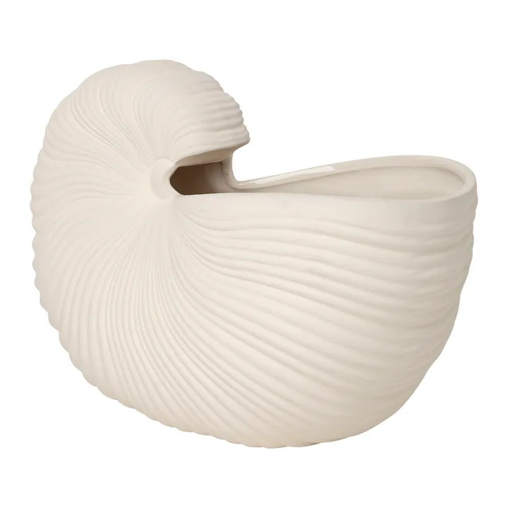 Doniczka Shell - Off white, 31x15x21cm - Ferm Living
