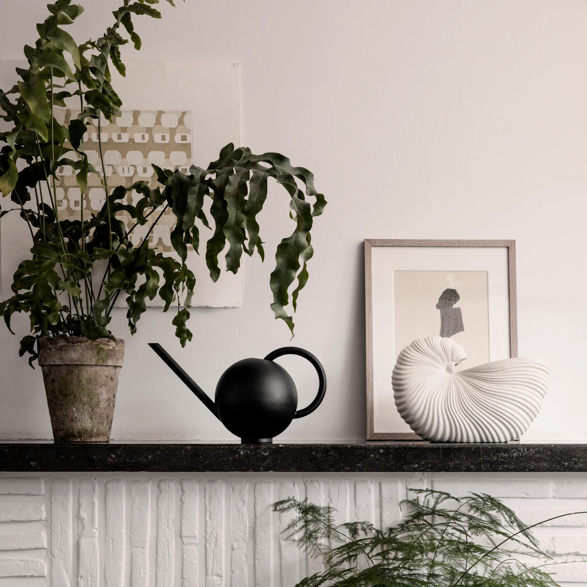 Doniczka Shell, Off white, 31x15x21cm Ferm Living