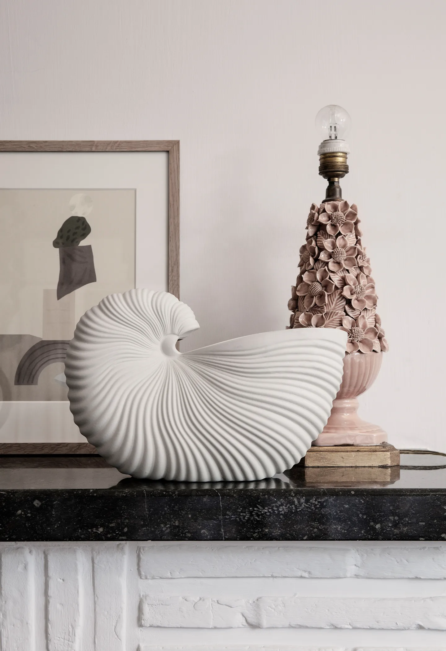 Doniczka Shell, Off white Ferm Living