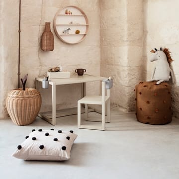 Dot poduszka 50x50 cm - sand-black - Ferm Living