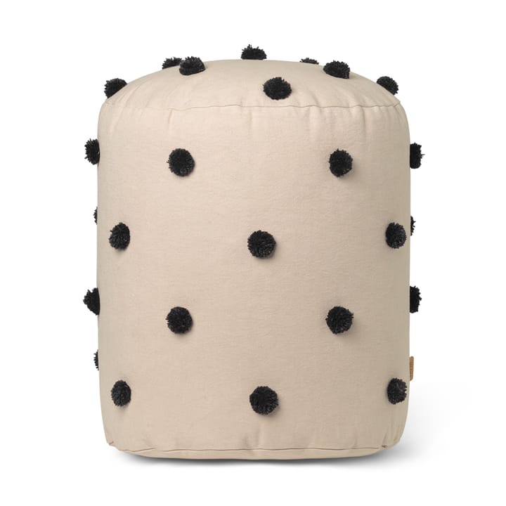 Dot pufa Ø39 cm - sand-black - Ferm LIVING