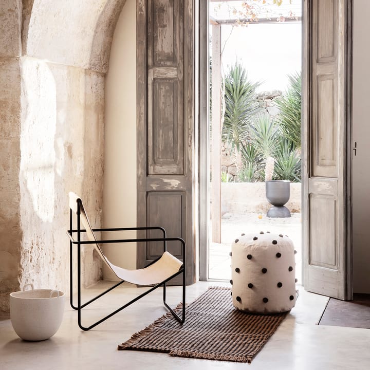 Dot pufa Ø39 cm, sand-black Ferm Living
