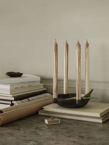 Dryp zestaw świec stearynowych 2-pak - Beige - Ferm Living