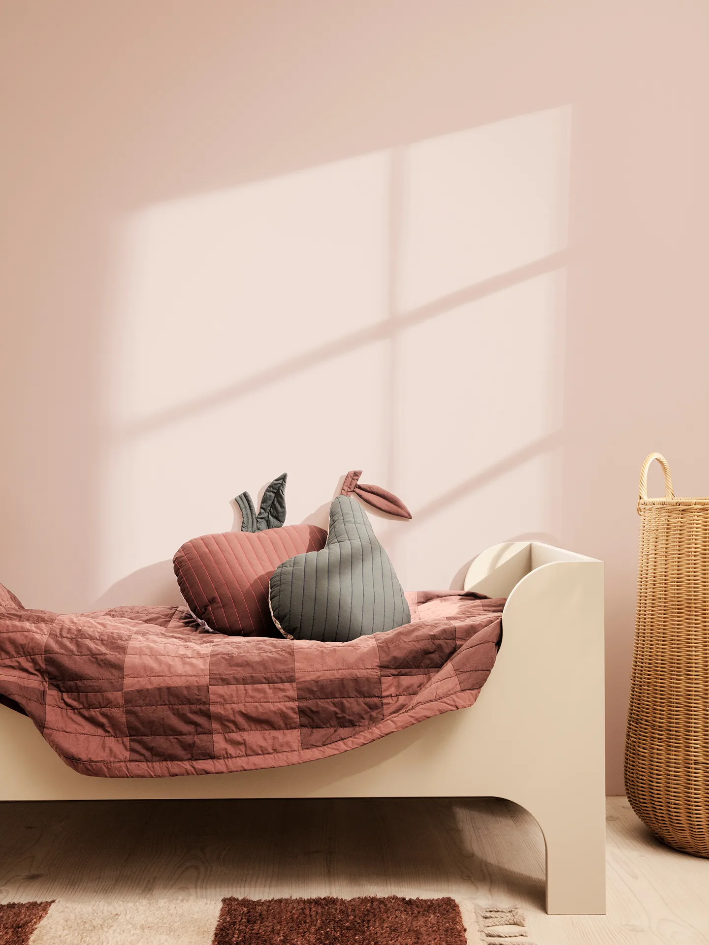 Duo nakrycie na łóżko 90x187 cm, Red Brown Tonal Ferm Living