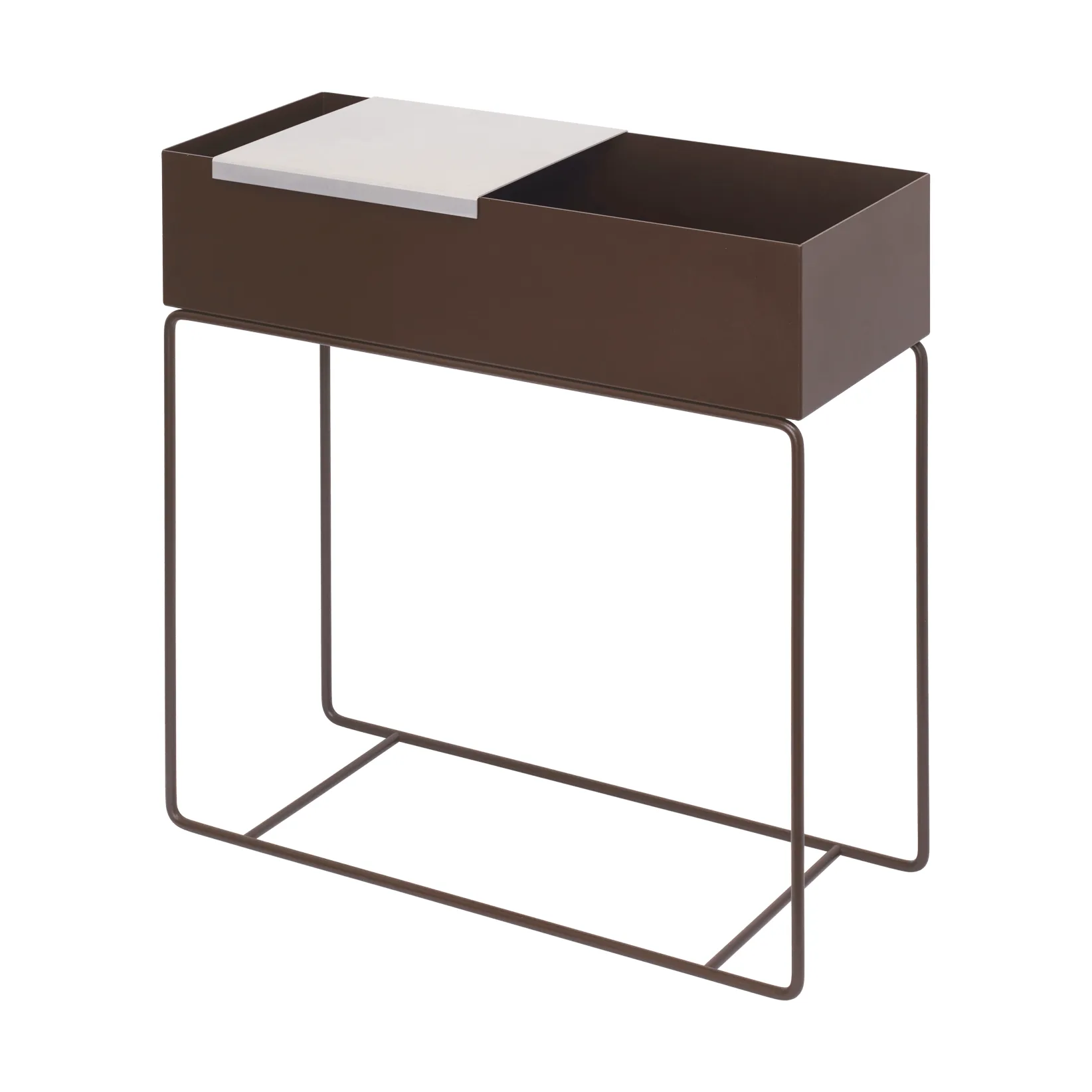 Duża taca Lager do plantbox 26x26 cm, Aluminium Ferm Living