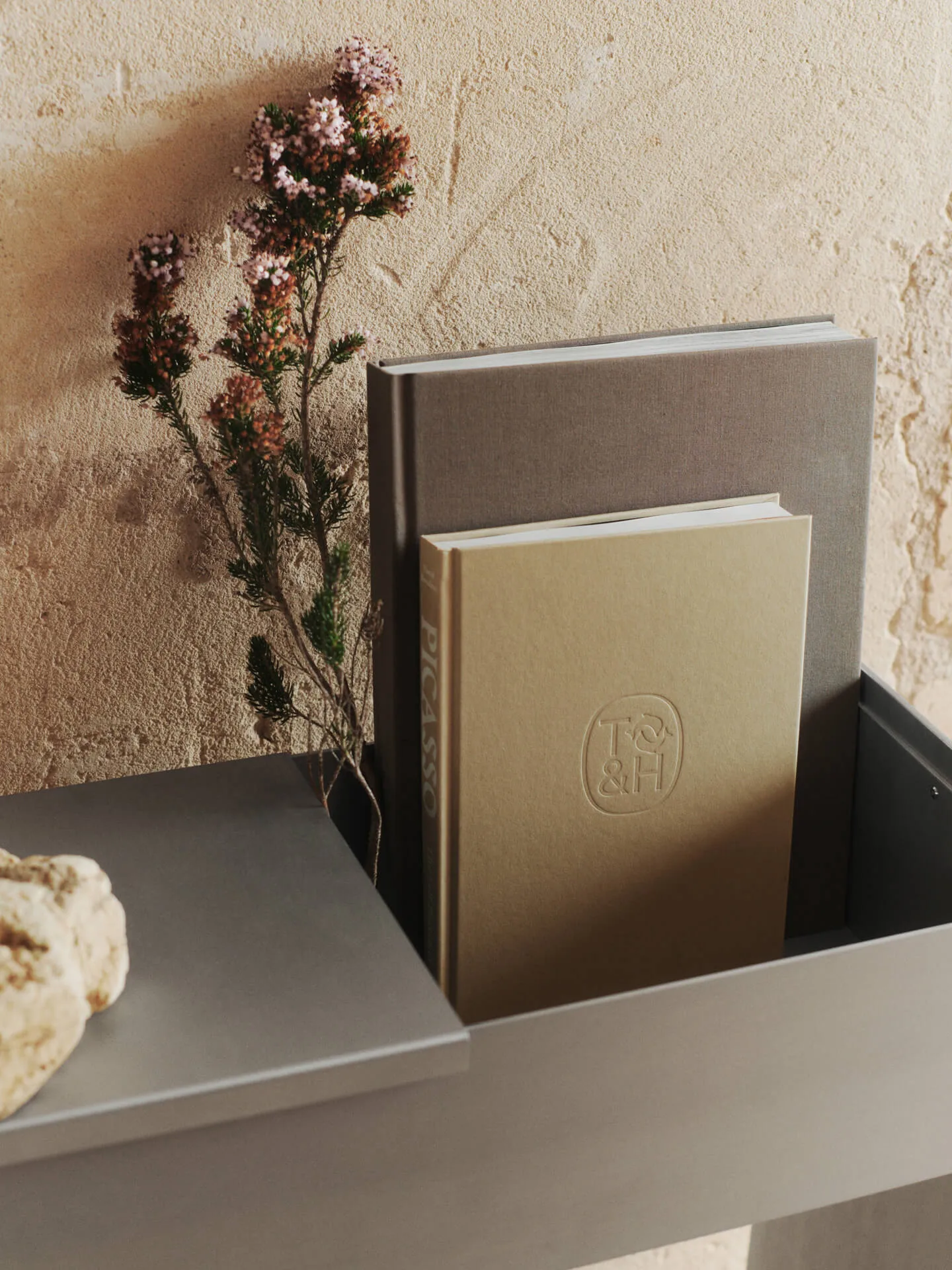 Duża taca Lager do plantbox 26x26 cm, Aluminium Ferm Living