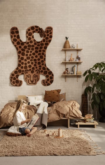 Dywan Amass długie włosie 140x140 cm - White Pepper - Ferm Living