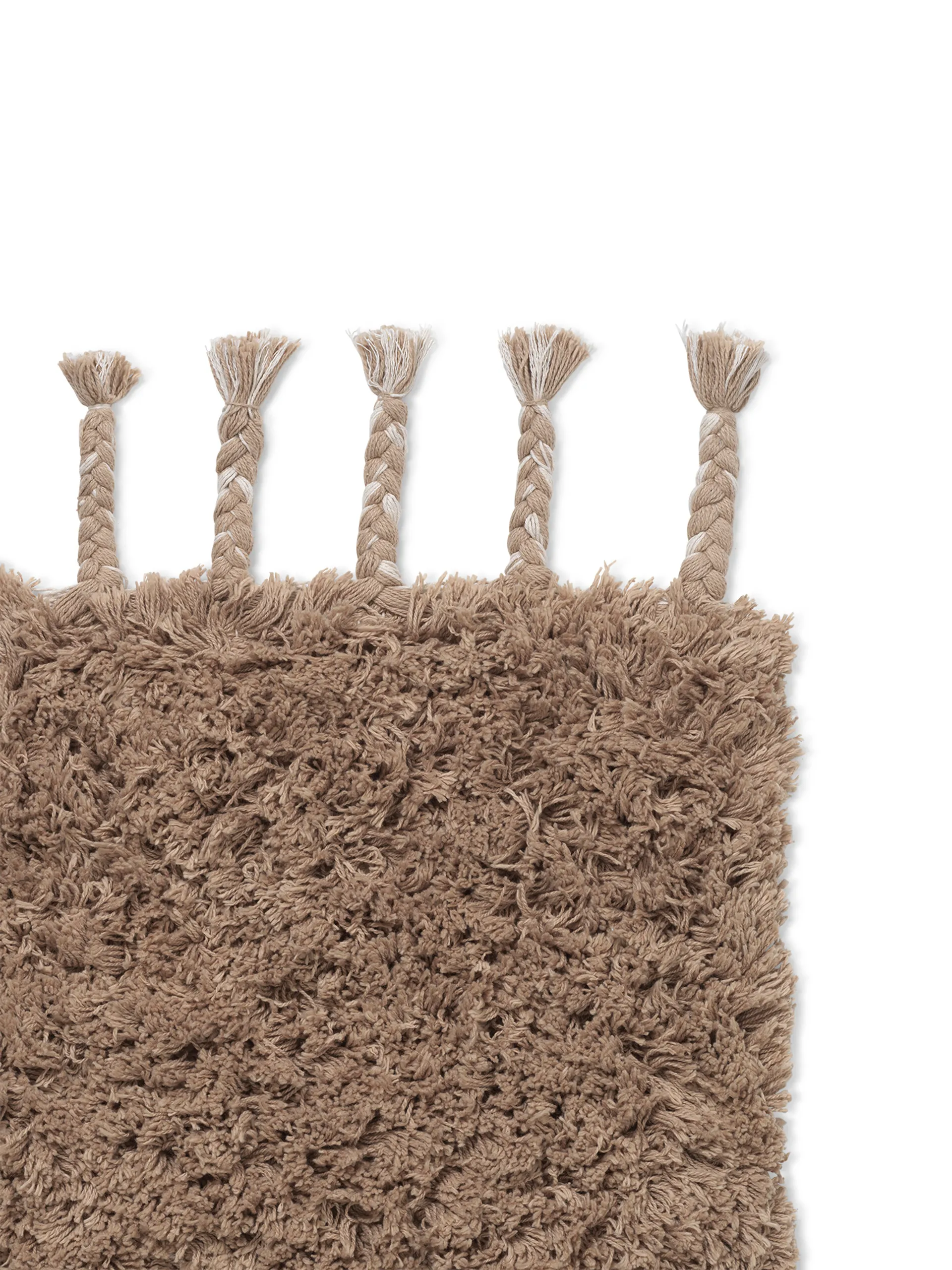 Dywan Amass długie włosie 70x140 cm, White Pepper Ferm Living