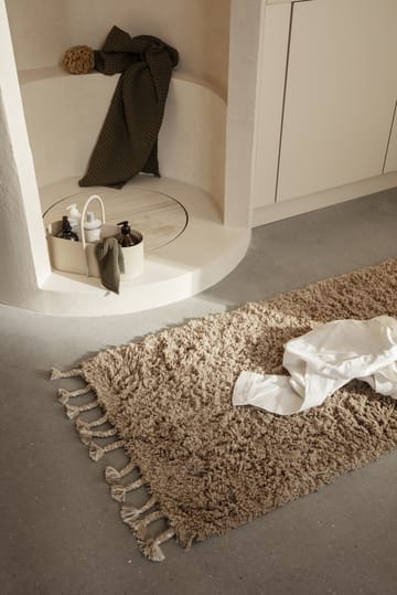 Dywan Amass długie włosie 70x50 cm - White Pepper - Ferm Living