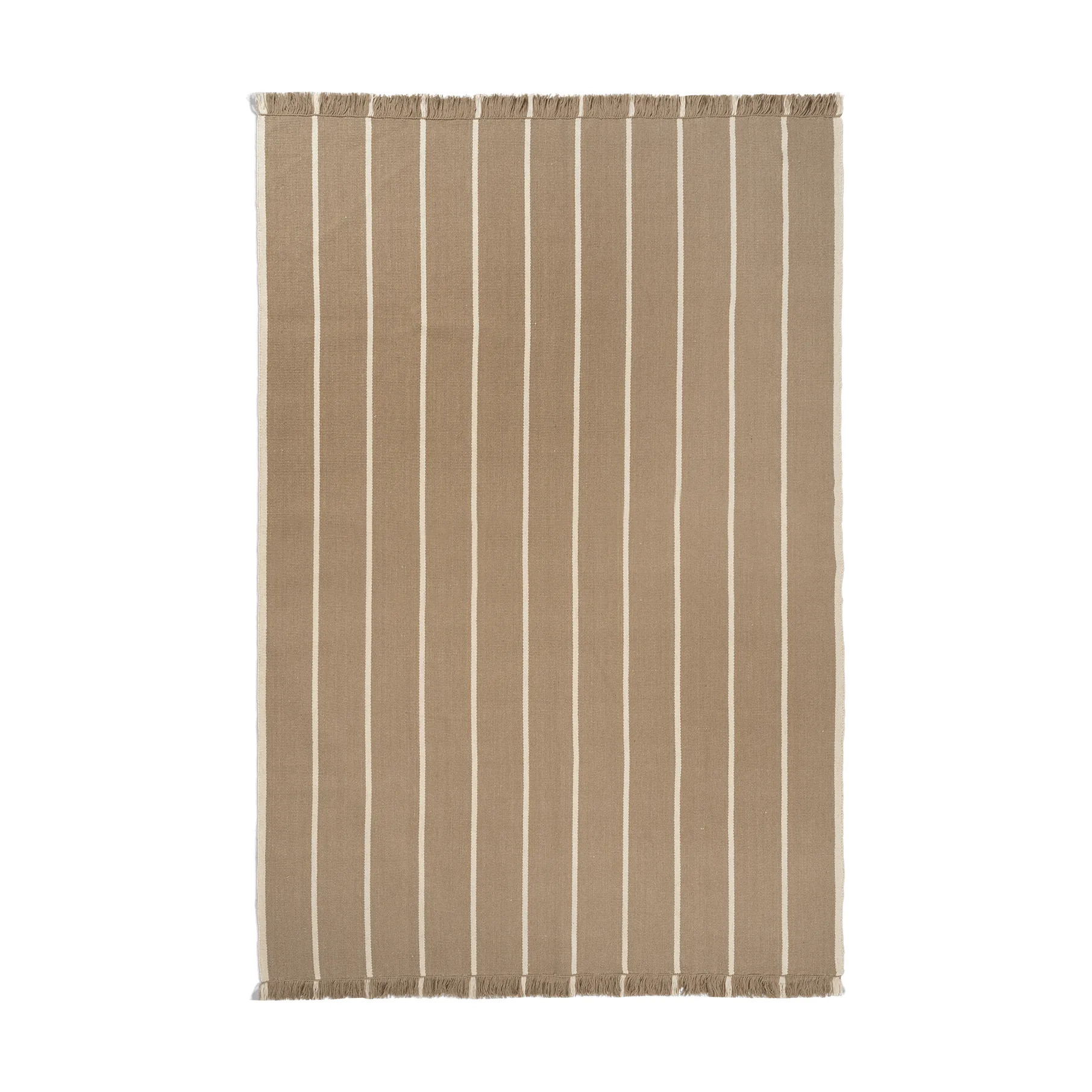 Dywan Calm kelim, Dark Sand, Off-white, 200x300 cm Ferm Living