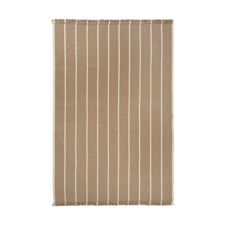 Dywan Calm kelim - Dark Sand, Off-white, 200x300 cm - Ferm Living