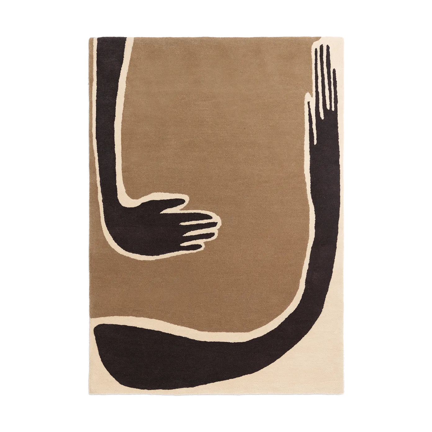 Dywan Pose, Coffee-off white, 140x200 cm Ferm Living