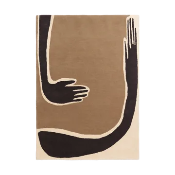 Dywan Pose - Coffee-off white, 140x200 cm - Ferm Living