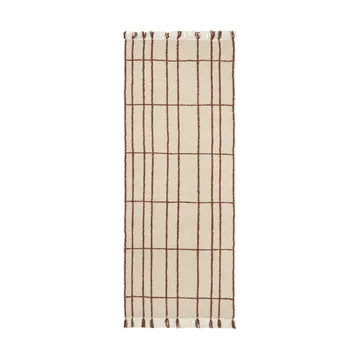 Dywan Sen - Parchment-chestnut, 80x200 cm - Ferm Living