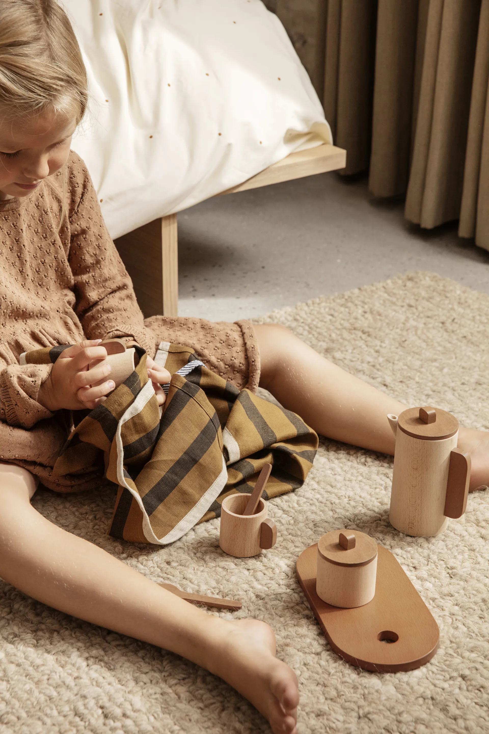 Dywan Shade Loop S 140x200 cm, Beżowy Ferm Living