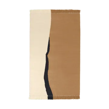 Dywan Soil Kelim - Dark sand-off white, 140x200 cm - Ferm Living
