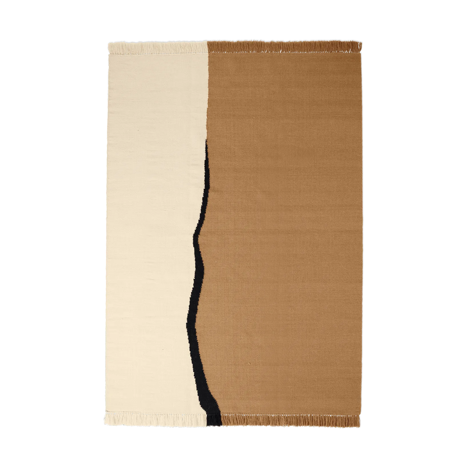 Dywan Soil Kelim, Dark sand-off white, 170x240 cm Ferm Living