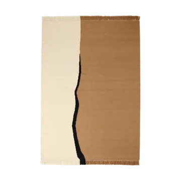 Dywan Soil Kelim - Dark sand-off white, 170x240 cm - Ferm Living