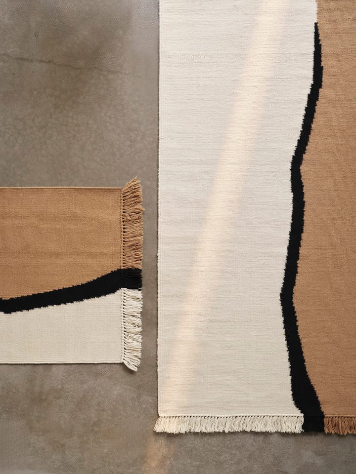 Dywan Soil Kelim, Dark sand-off white, 170x240 cm Ferm Living