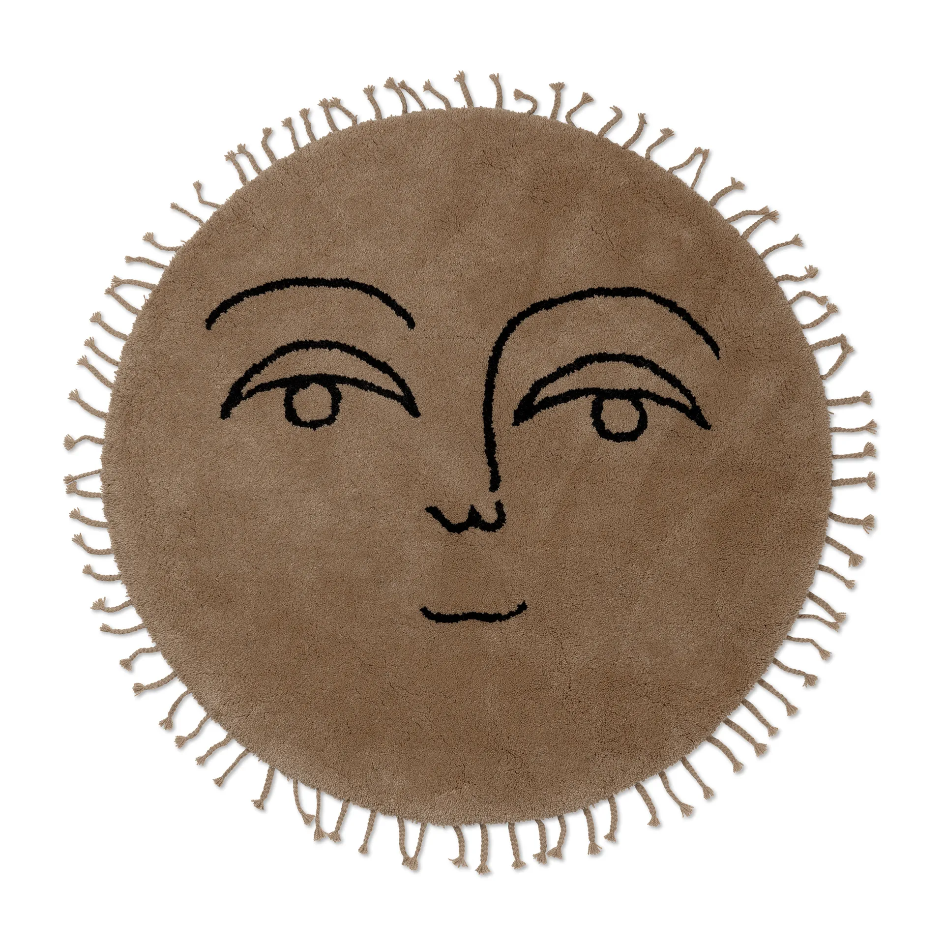 Dywan Sun Ø130 cm, Naturalny Ferm Living