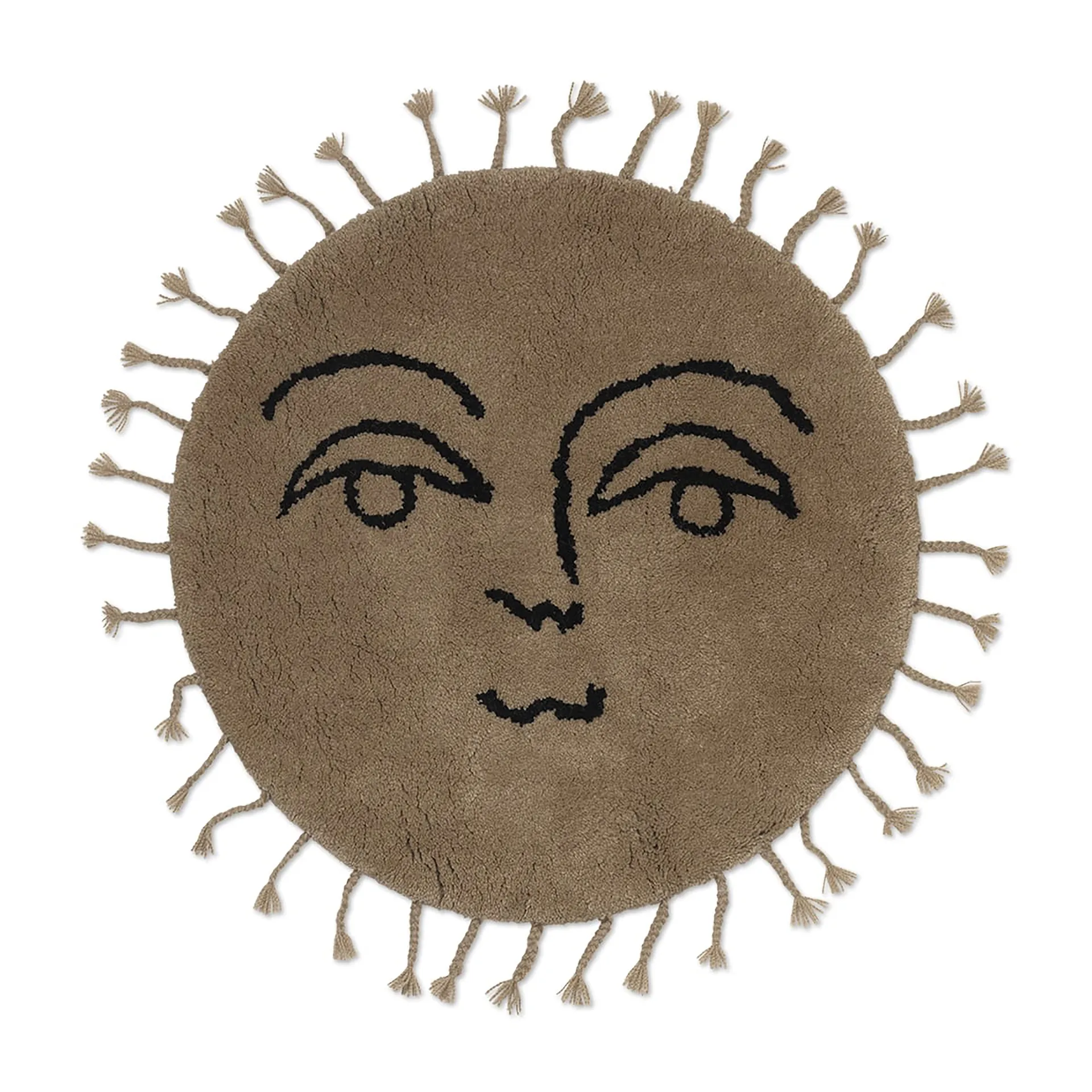 Dywan Sun Ø70 cm, Naturalny Ferm Living