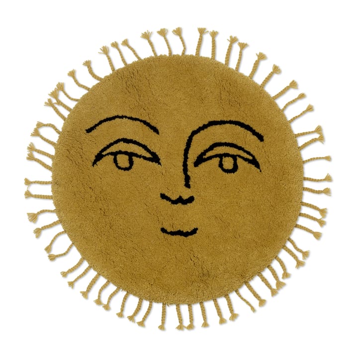 Dywan Sun Ø70 cm - Yellow - Ferm Living