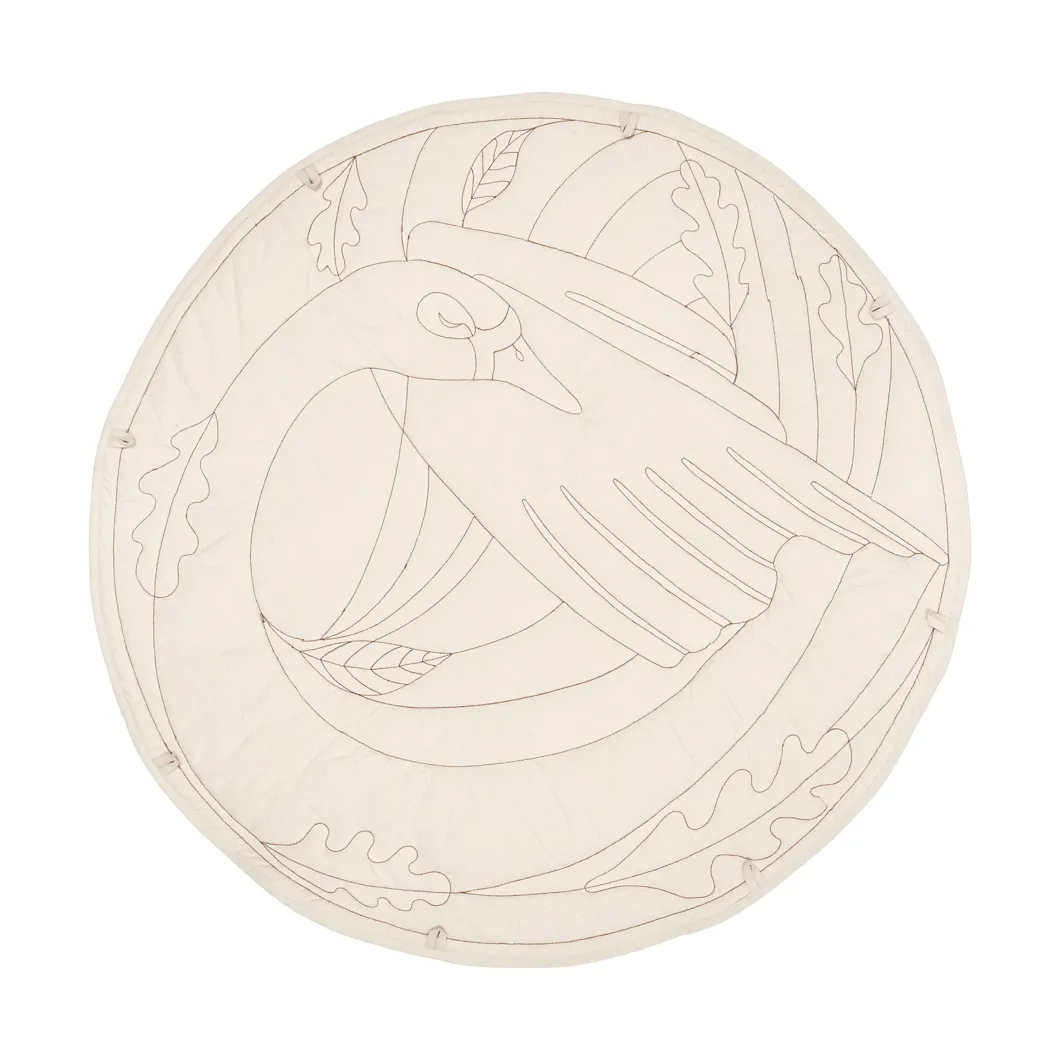 Dywan Swan baby, Natural, Ø100 cm Ferm Living