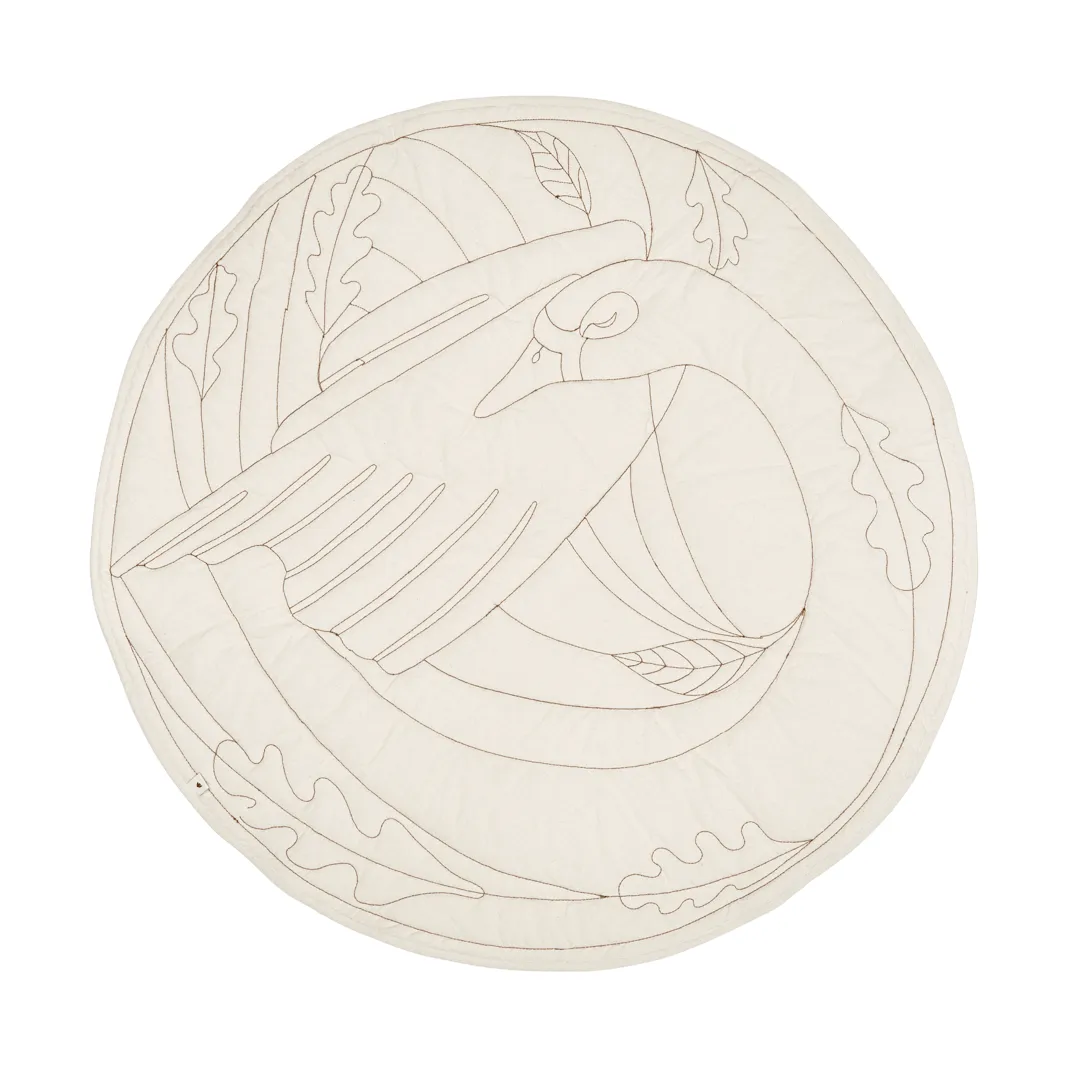 Dywan Swan baby, Natural, Ø100 cm Ferm Living