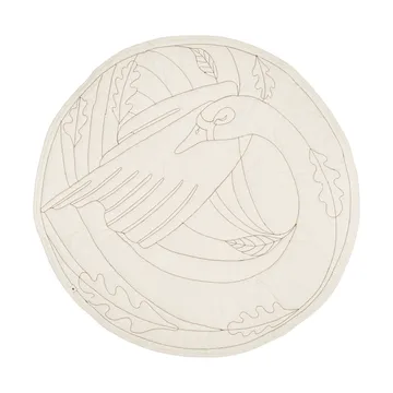 Dywan Swan baby - Natural, Ø100 cm - Ferm Living