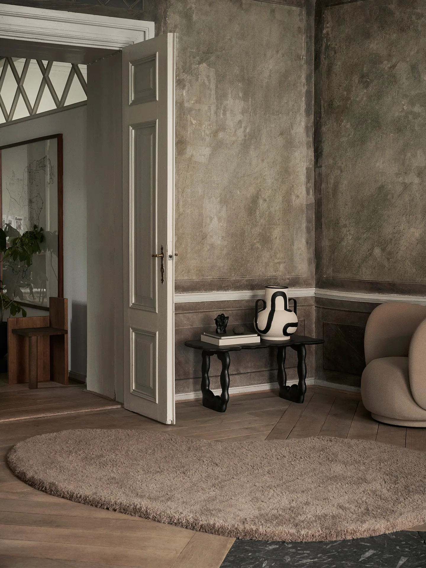 Dywan wełniany Forma 175x250 cm, Popielaty brąz Ferm Living