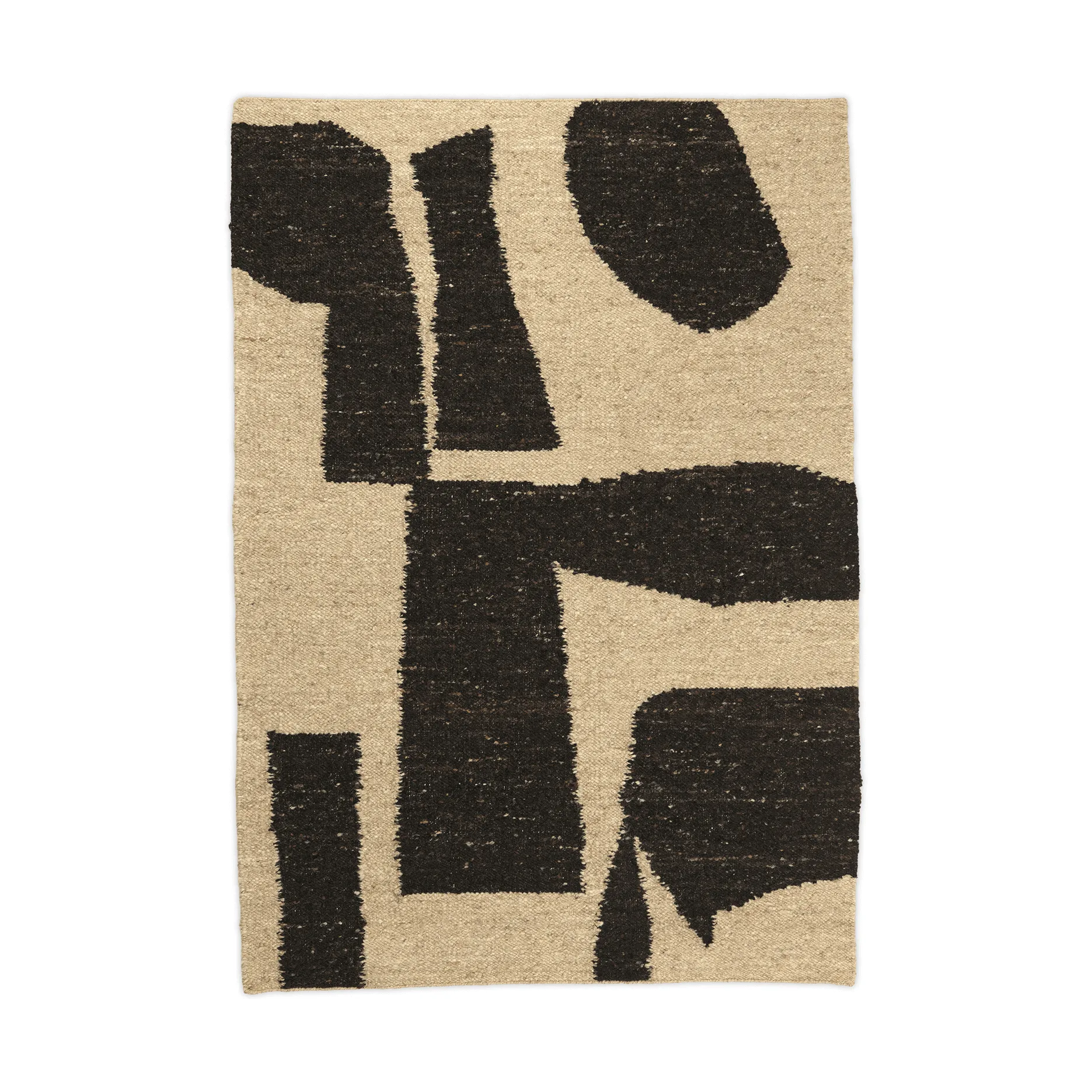 Dywan wełniany Piece, Kawa z mlekiem, odcień off-white, 140x200 cm Ferm Living