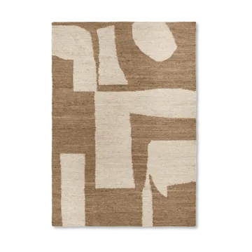 Dywan wełniany Piece - Kremowo-karmelowy, 200x300 cm - Ferm Living