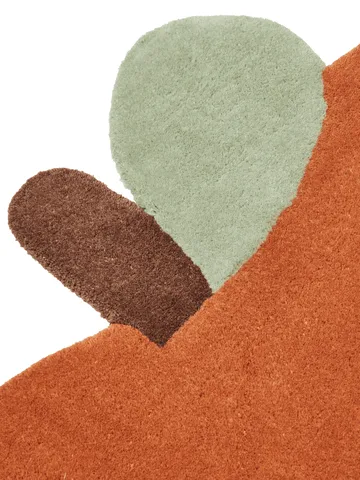 Dywan z włosiem Apple - Brown Clay, 110x110 cm - Ferm Living