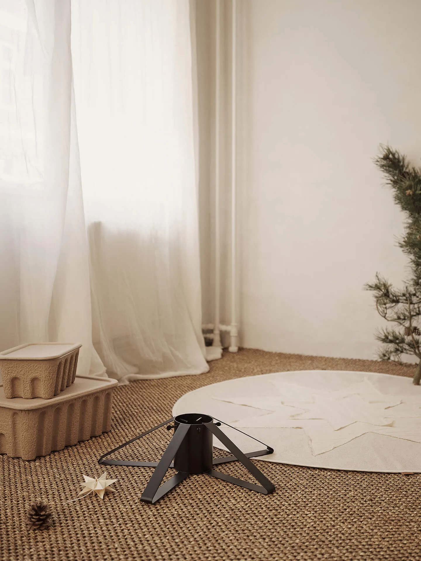 Dywanik pod choinkę Vela Star, Natural Ferm Living