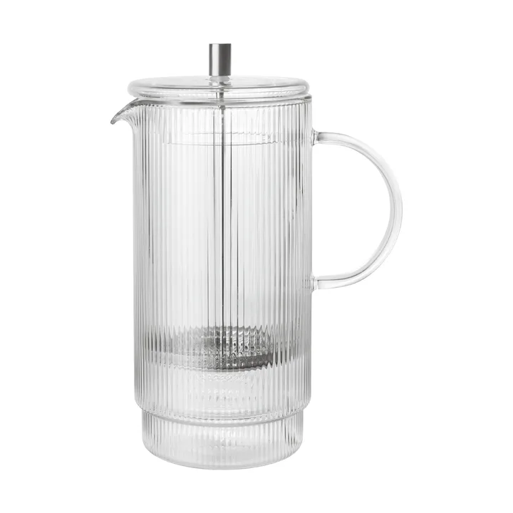 Dzbanek z tłokiem Ripple Thermal - Clear - Ferm Living