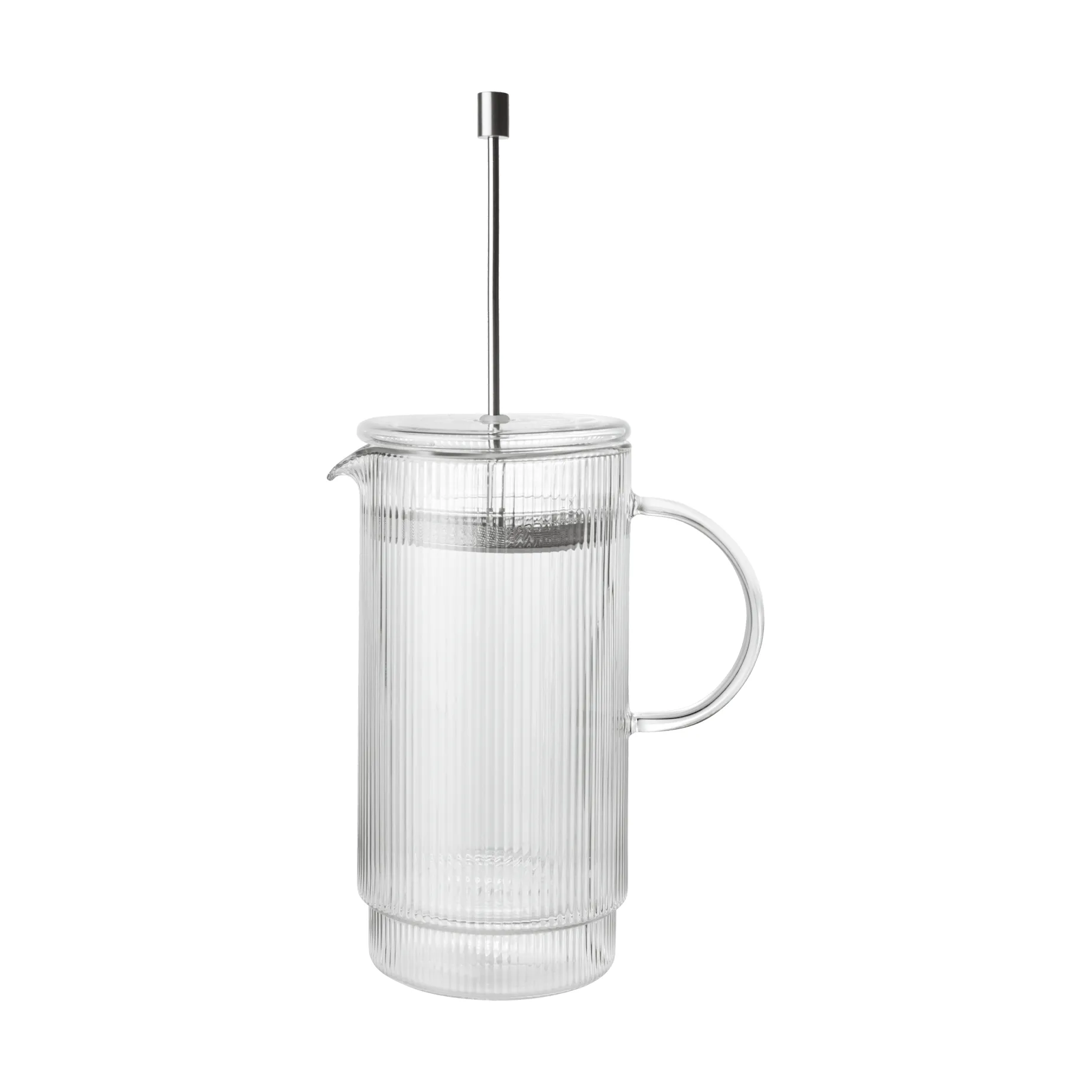 Dzbanek z tłokiem Ripple Thermal, Clear Ferm Living